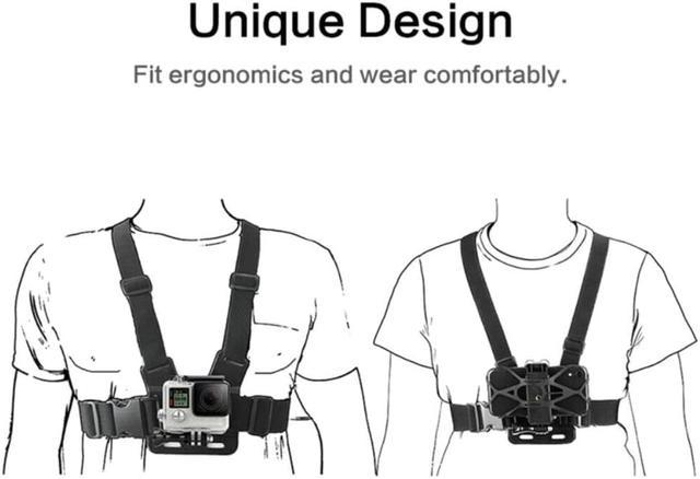 Mobile Phone Chest Support Harness Clip for Mobile Phone and for