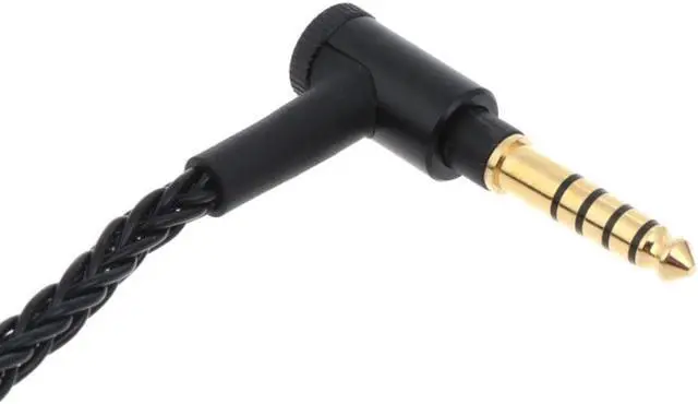 Alt view image 2 of 3 - Replacement Multi-strand Braided  Upgrade Cable for HD600 HD580 Headset Right Angle Plug Cables