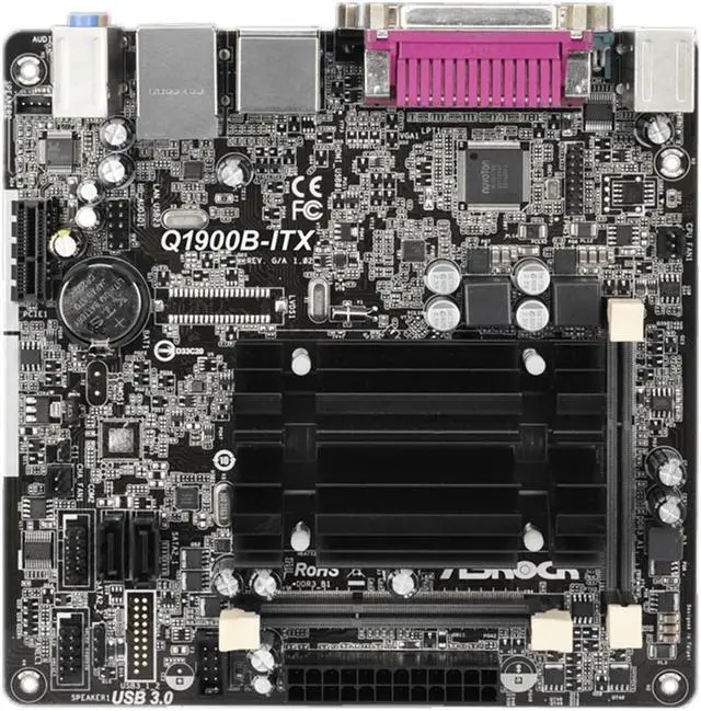 Main image of Q1900B-ITX For ® Quad-Core Processor J1900 2xDDR3 16GB 2xSATA2 USB 3.1 Mini-ITX 7th gen graphic