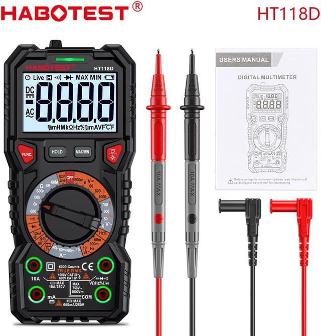 HT118C True RMS Digital Meter Measurement , 750V Digital Ohm Meter