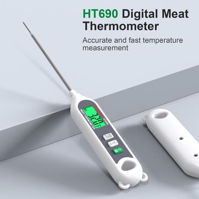 HABOTEST HT690 Professional Digital Kitchen Thermometer Barbecue Water Oil  Cooking Meat Food Thermometers 304 Stainless Steel Probe Tools 