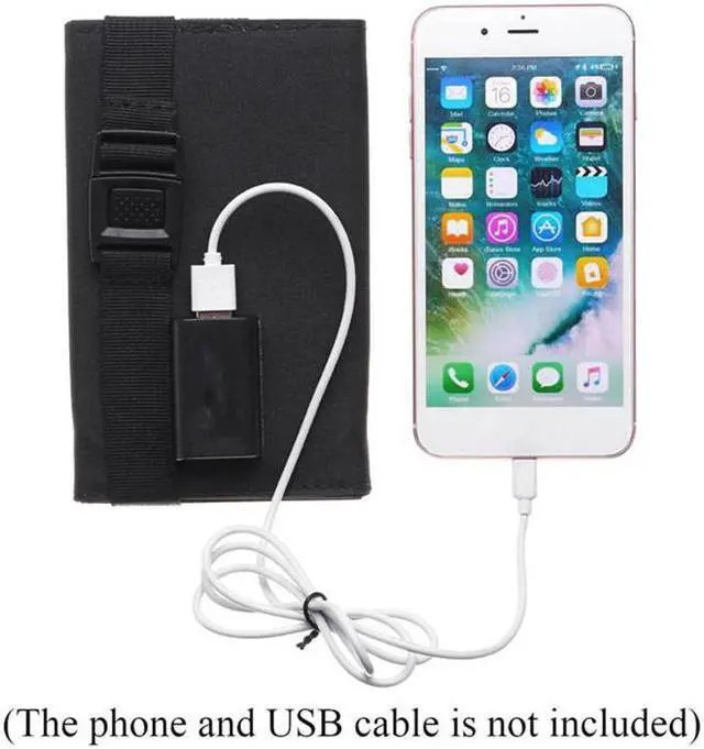 Alt view image 4 of 7 - 80W Solar Panel Folding PV Power Bank Outdoor Camping Hiking USB Phone Charger