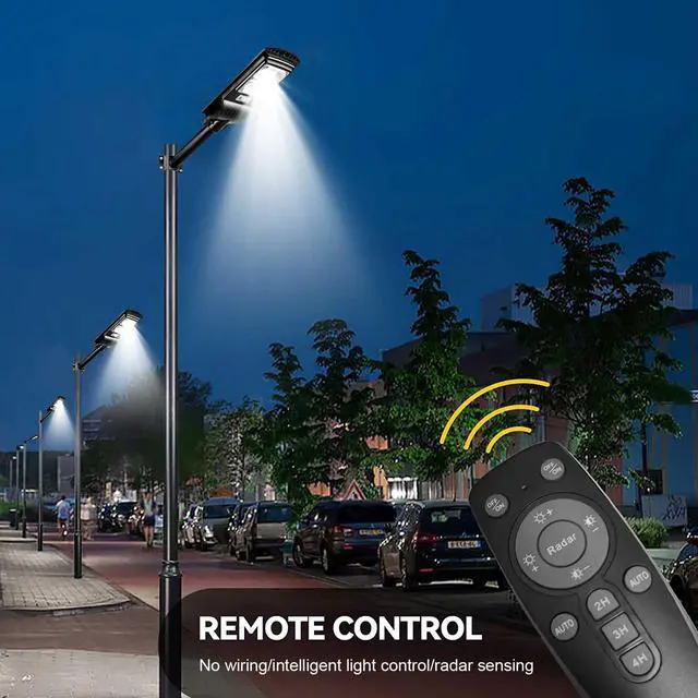 Alt view image 7 of 7 - 9900000LM Super LED Solar Street Light Motion Sensor Dusk-to-Dawn Road Lamp
