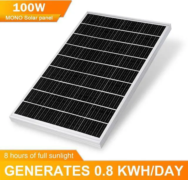 Alt view image 2 of 7 - PFCTART 100Watt 12Volt Mono Solar Bundle Kit W/30A 12V Battery Charge Controller RV Boat