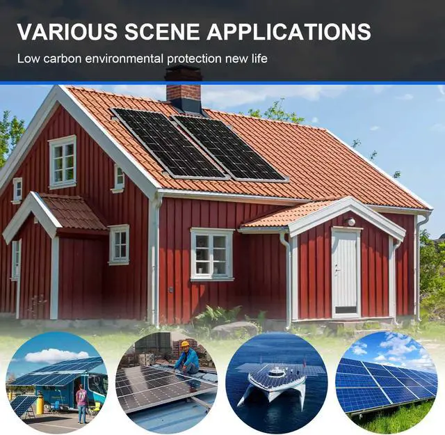 Alt view image 7 of 7 - 100W Watt Mono Solar Panel 12V Battery Charger Home Boat RV Off Grid