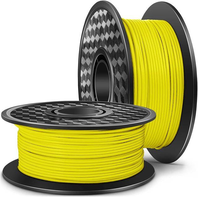 3D Printer Filament 1Kg 1.75mm PLA+ For Creality Ender 3/ 3 Pro 3D Printer  Yellow 