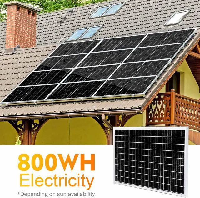 Alt view image 5 of 7 - PFCTART 100Watt 12Volt Mono Solar Bundle Kit W/30A 12V Battery Charge Controller RV Boat