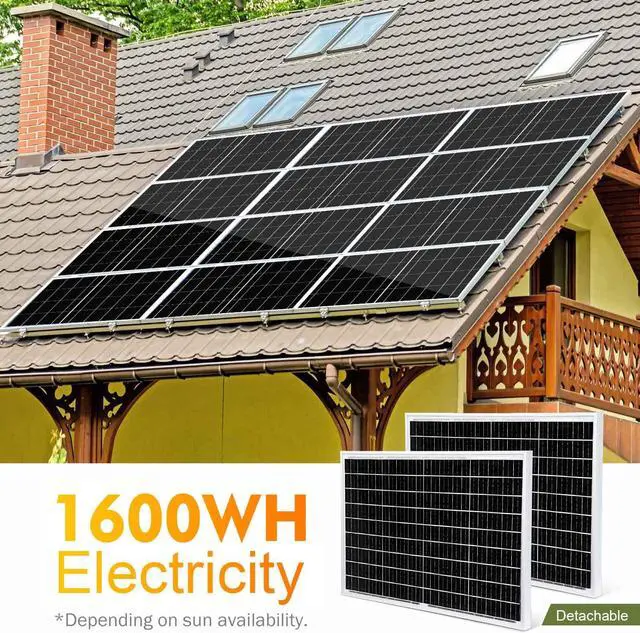 Alt view image 6 of 7 - 200W 12V Solar Panel Starter Kit Mono Solar Module w/30A Battery Charge Controller