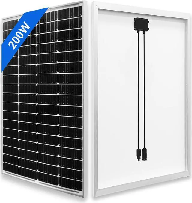 Alt view image 2 of 7 - 200 Watts Monocrystalline Solar Panel Kit 12V Volt Battery Charger with Controller for Home Caravan Boat