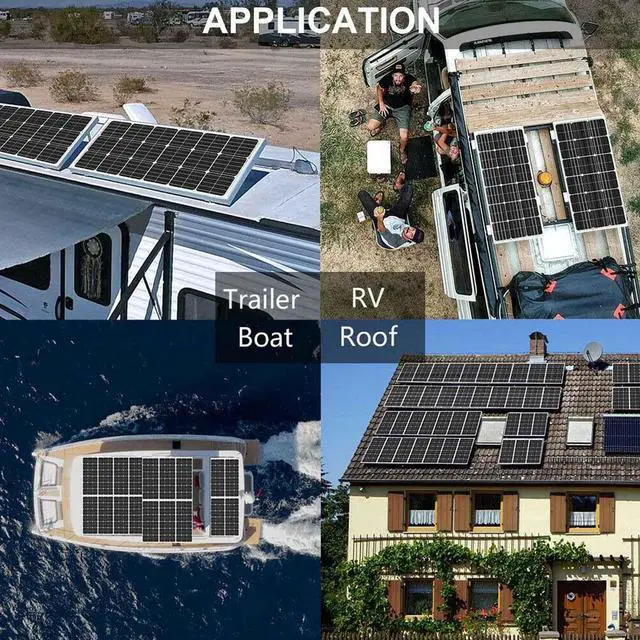 Alt view image 7 of 7 - 600W Watt Mono Solar Panel 12V Charging Off-Grid Battery Power RV Home Boat Camp