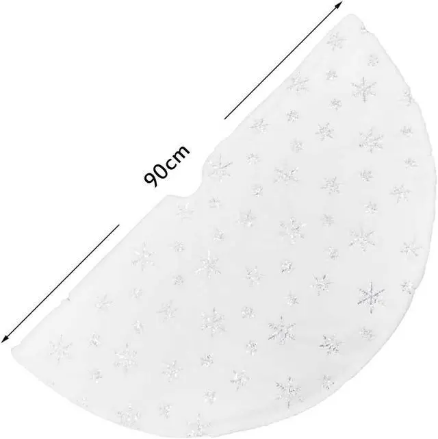 Alt view image 3 of 7 - 35'' Christmas Tree Skirt Tree Mat Xmas Holiday Party Decorations Ornaments