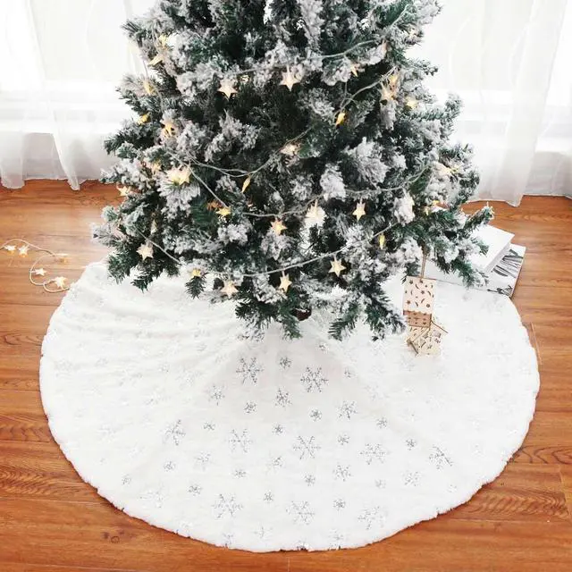 Alt view image 2 of 7 - 35'' Christmas Tree Skirt Tree Mat Xmas Holiday Party Decorations Ornaments
