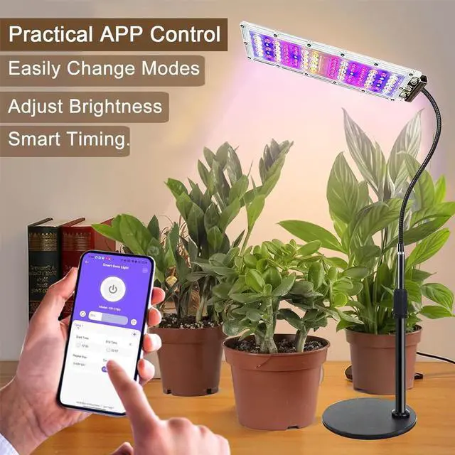 Alt view image 3 of 6 - PFCTART Adjustable Full Spectrum Desk Growth Lamp Automatic Timer LED Plant Growing US