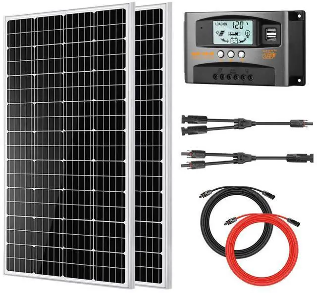 Main image of PFCTART Solar Panel Kit 400W 12V Mono Solar Panel Solar Off Grid System RV Boat PV Panel