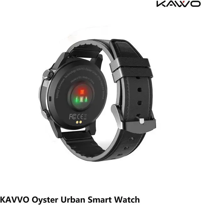 Alt view image 4 of 6 - KAVVO Oyster Urban Smart Watch for iOS Android Phones, Luminous Technology with Mechanical Rotating Bezel, IP 68 Waterproof, Fitness Tracker with Blood Oxygen and Heart Rate Monitor