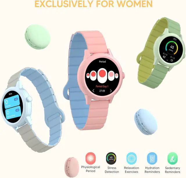 Alt view image 5 of 6 - KAVVO Macaron Stylish smart watch