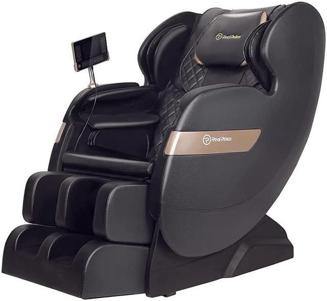 Real Relax 2024 Favor 03 ADV Massage Chair of Dual core S Track Recliner of Full Body Massage Zero Gravity Black Newegg