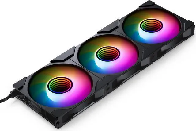 Main image of Phanteks M25-120 Gen2 Triple Pack, 3x 120mm ARGB High Performance Cooling Fans, Daisy-chain Unified Fan Frame, Infinity Mirror hub, single cable connection, Black