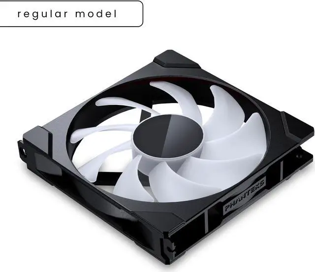 Alt view image 2 of 7 - Phanteks M25-140 Gen2, 140mm ARGB High Performance Cooling Fans, Daisy-chain Unified Fan Frame, Infinity Mirror hub, single cable connection, Black