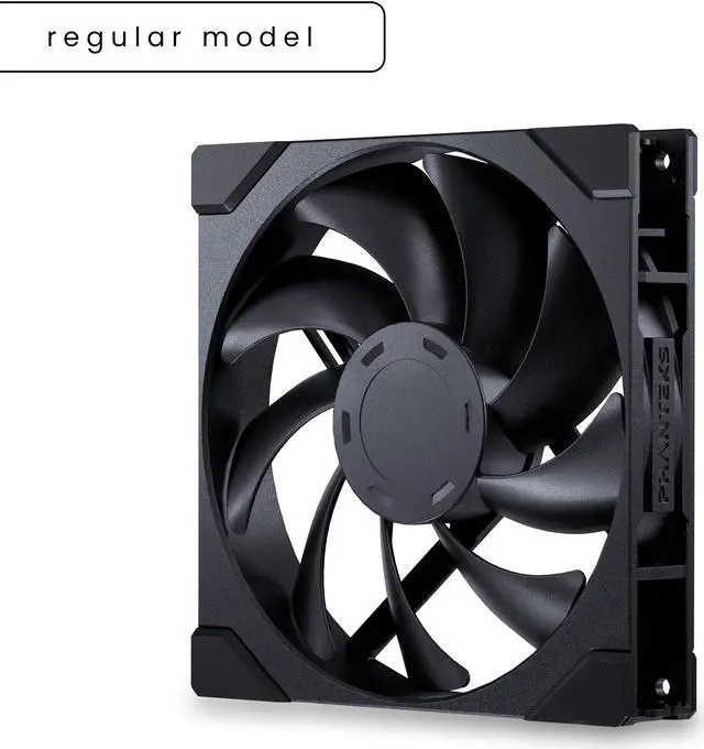 Alt view image 3 of 4 - Phanteks M25-140 Gen2, Daisy Chain Unified Fan frame, 140mm PWM High Performance Cooling Fan, Black