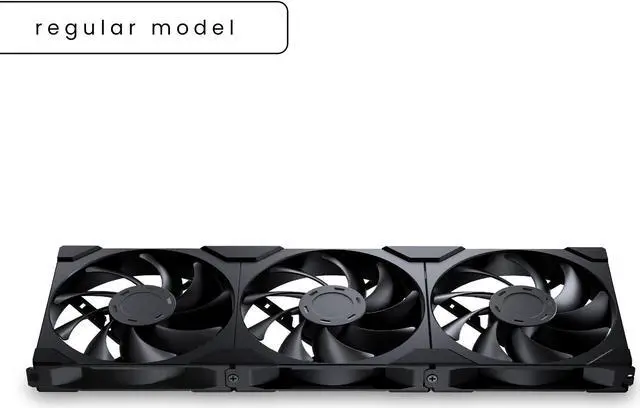 Alt view image 3 of 4 - Phanteks M25-140 Gen2 Triple Pack, Daisy Chain Unified Fan frame, 3x 140mm PWM High Performance Cooling Fan, Black