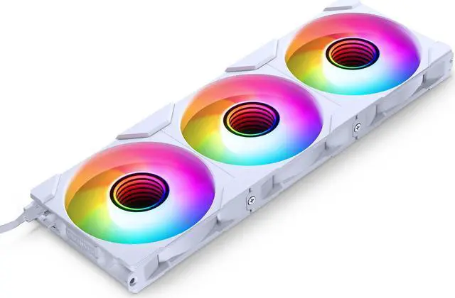 Main image of Phanteks M25-120 Gen2 Reversed Blade Triple Pack, 3x 120mm ARGB High Performance Cooling Fans, Daisy-chain Unified Fan Frame, Infinity Mirror hub, single cable connection, White