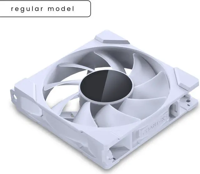 Alt view image 2 of 7 - Phanteks M25-120 Gen2, 120mm ARGB High Performance Cooling Fans, Daisy-chain Unified Fan Frame, Infinity Mirror hub, single cable connection, White