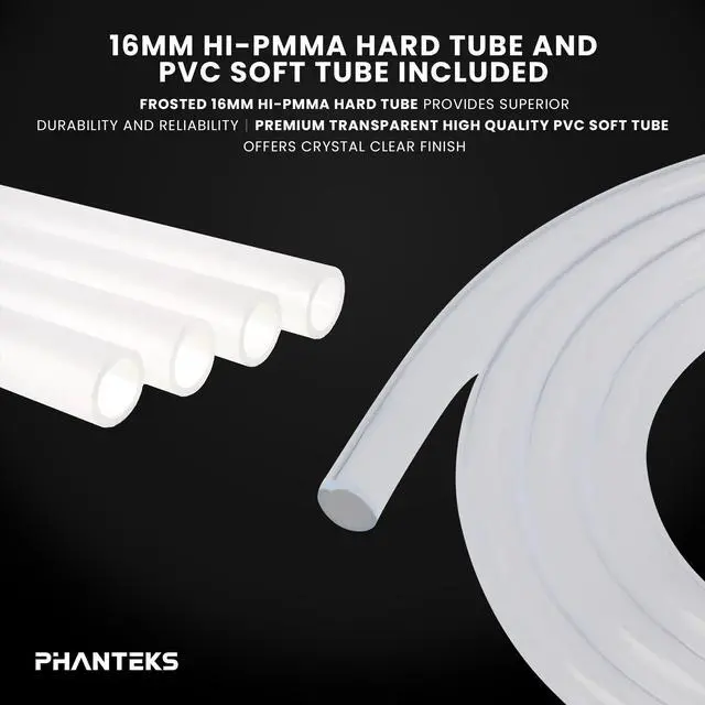 Alt view image 6 of 6 - Phanteks Glacier EZ-Fit 360 D30-KIT, Complete DIY Water-Cooling Kit, CPU-Block, Reservoir, 360x30mm Radiator, D30-120 Fan Triple-Pack, Hard Tube, Bending Tools, RGB, Black
