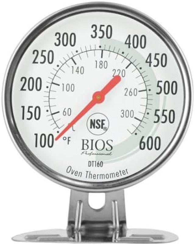 Bios Thermomètre Fahrenheit à cadran du bios, 1 po, gris - Wayfair