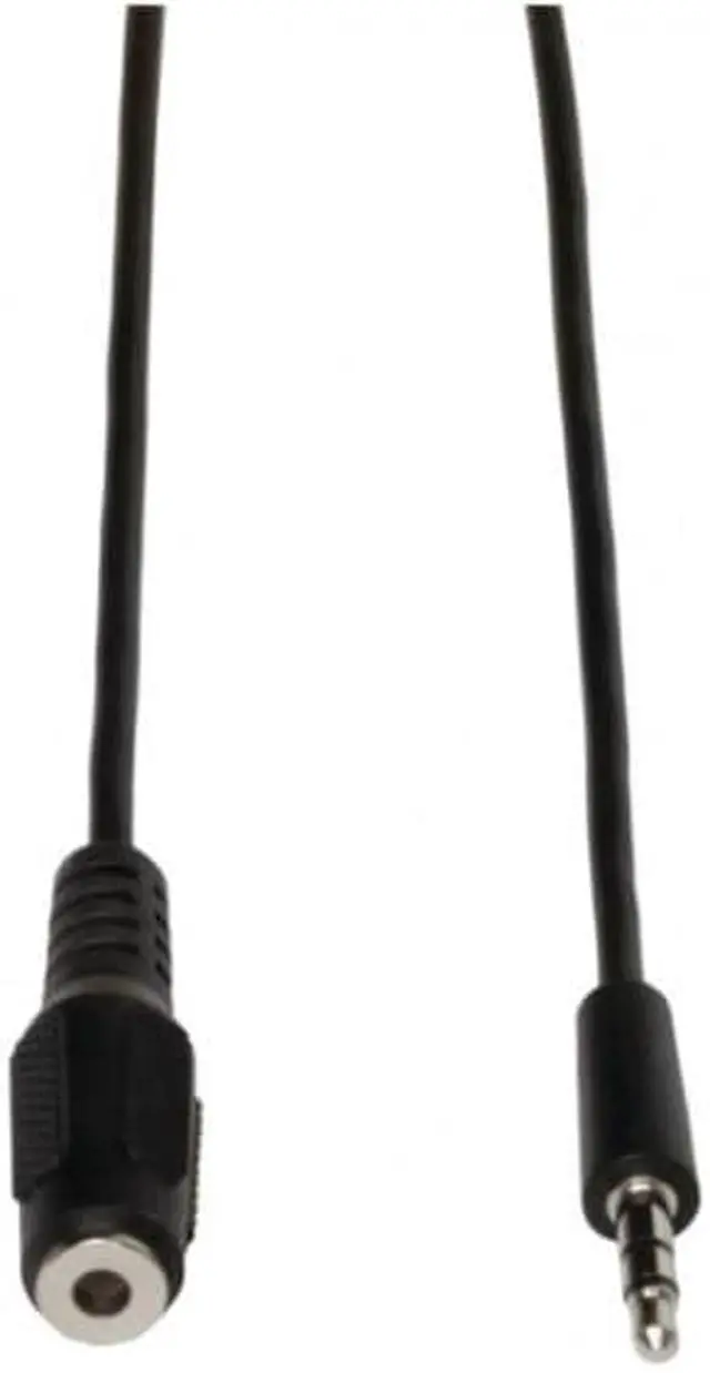 Main image of Tripplite 3.5mm Stereo Headphone Extension Cable 10 Foot Black Nickel Plate Connectors