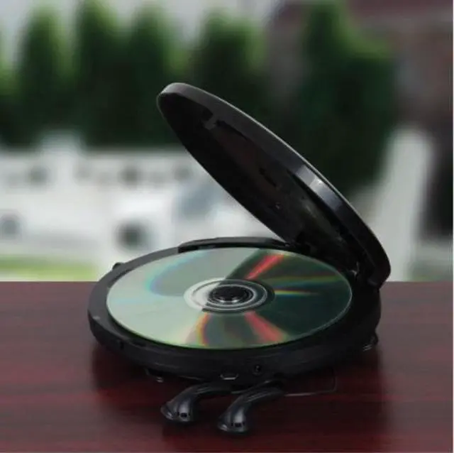 Alt view image 3 of 13 - Jensen Black Portable CD CDR MP3 Player with Bluetooth Bass Boost Black Earbuds