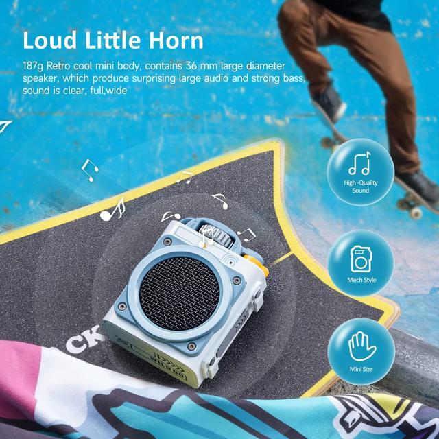 Alt view image 2 of 6 - Muzen Portable Bluetooth Speaker, Wild GO IPX5 Waterproof Speaker, Small Bluetooth Speaker, Loud Stereo Sound,Best Wireless Speakers for Outdoor Travel Camping