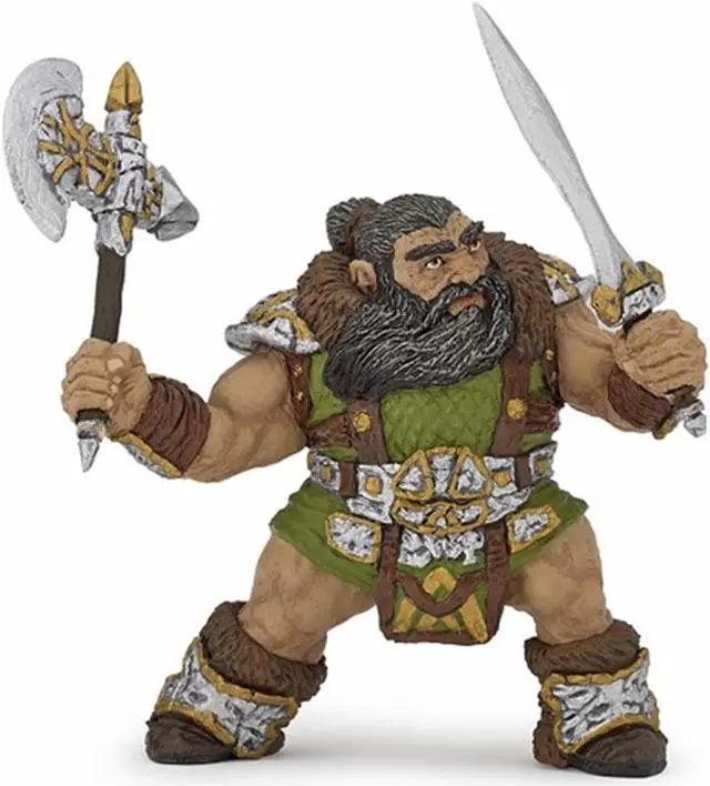 Main image of Papo Dwarf Warrior With Axe Fantasy Figure 38997