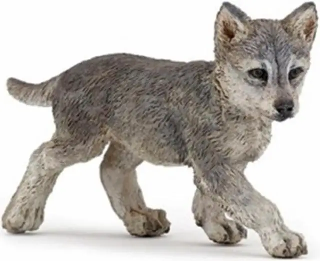 Main image of Papo Gray Wolf Cub Animal Figure 50162