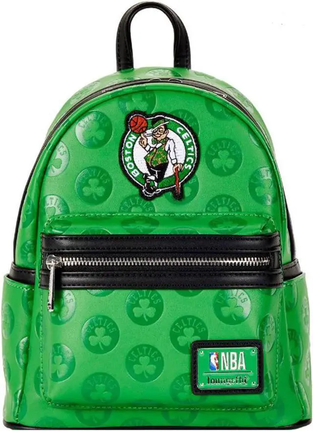 Main image of Loungefly NBA Boston Celtics Debossed Logo Mini Backpack