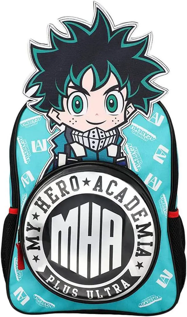 Main image of My Hero Academia Izuku Midoriya Character Die Cut Kids Backpack