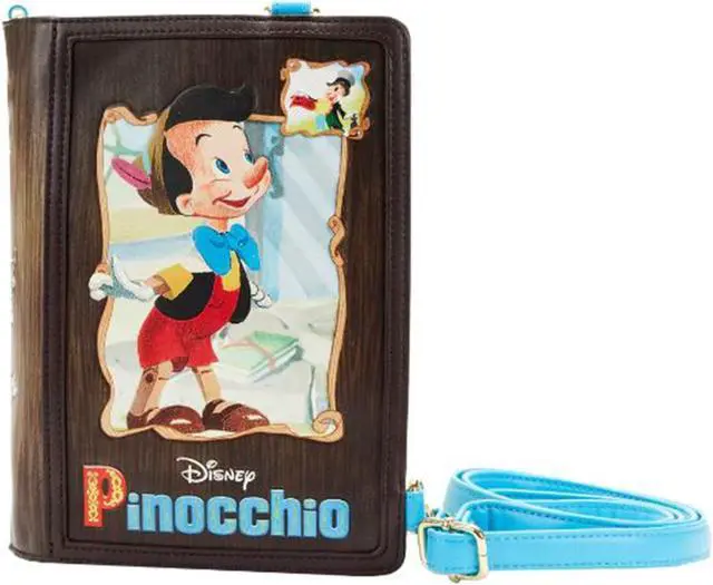 Main image of Loungefly Disney Classic Books Pinocchio Convertible Crossbody Bag Purse
