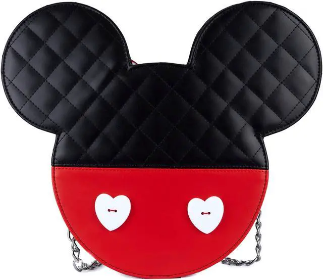 Main image of Loungefly Disney Mickey And Minnie Valentines Reversible Crossbody Bag Purse
