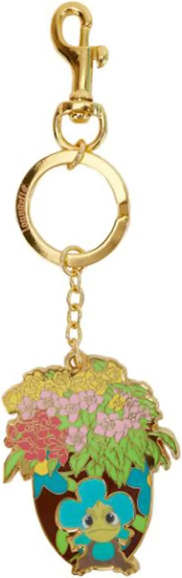 Main image of Loungefly Disney Tangled Lenticular Pascal Flowers Enamel Keychain