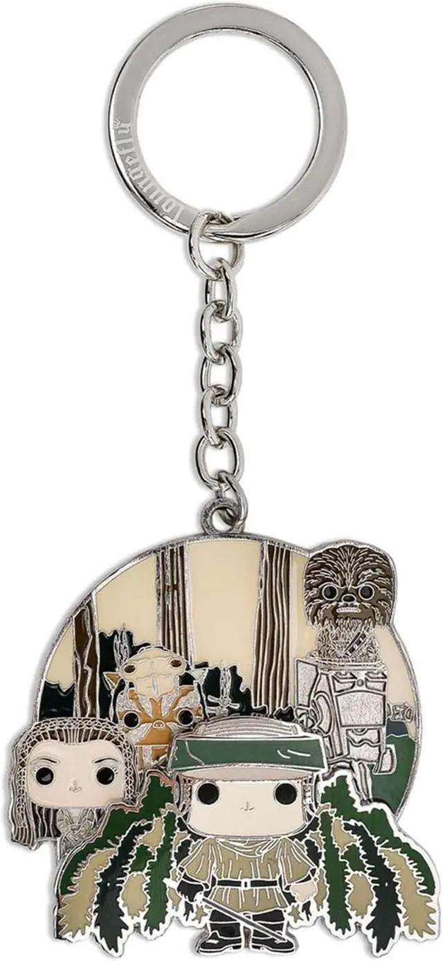 Main image of Loungefly Star Wars Endor Group POP Style 2.5 Inch Enamel Keychain