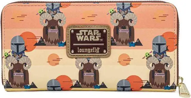Main image of Loungefly Star Wars Mandalorian Bantha Ride Zip Around Wallet
