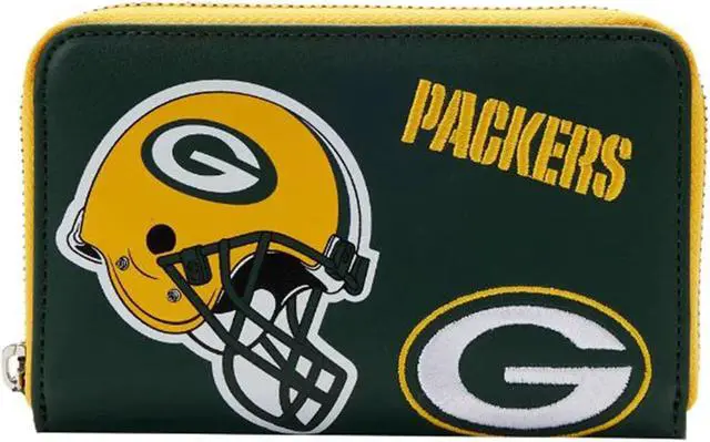 Main image of Loungefly NFL Green Bay Packers Patches Zip Around Wallet