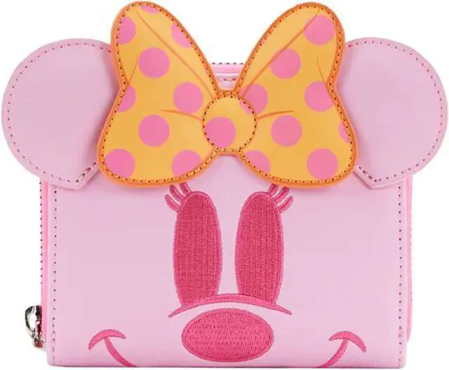 Main image of Loungefly Disney Pastel Ghost Minnie Glow In The Dark Zip Around Wallet