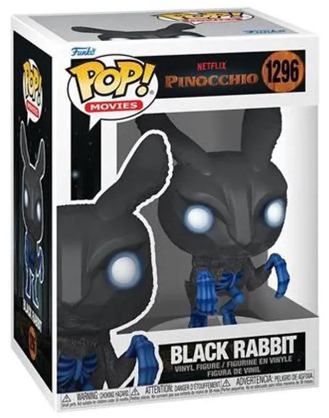 Main image of Funko Netflix Pinocchio POP Black Rabbit Vinyl Figure