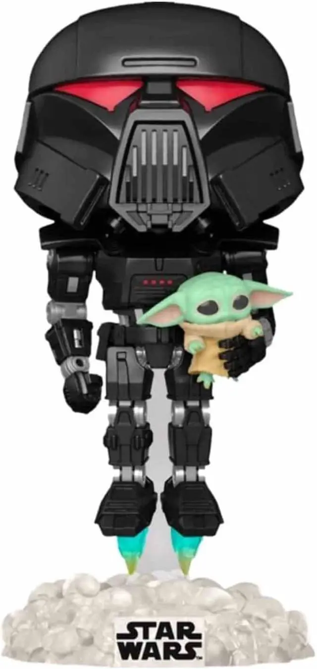 Main image of Funko Star Wars EE Exclusive POP Dark Trooper With Grogu Vinyl Figure