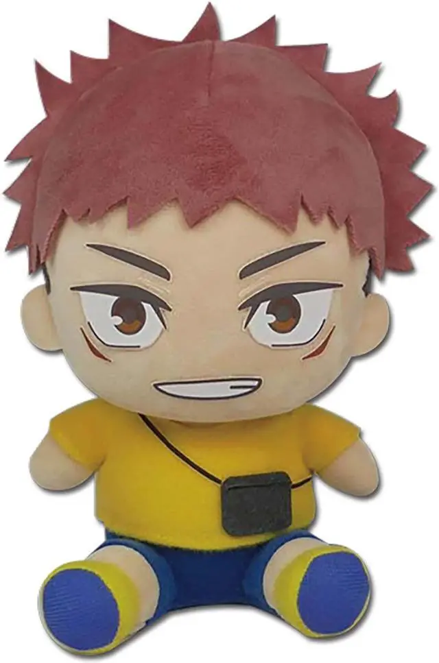 Main image of Jujutsu Kaisen Itadori Sitting 7 Inch Plush Figure