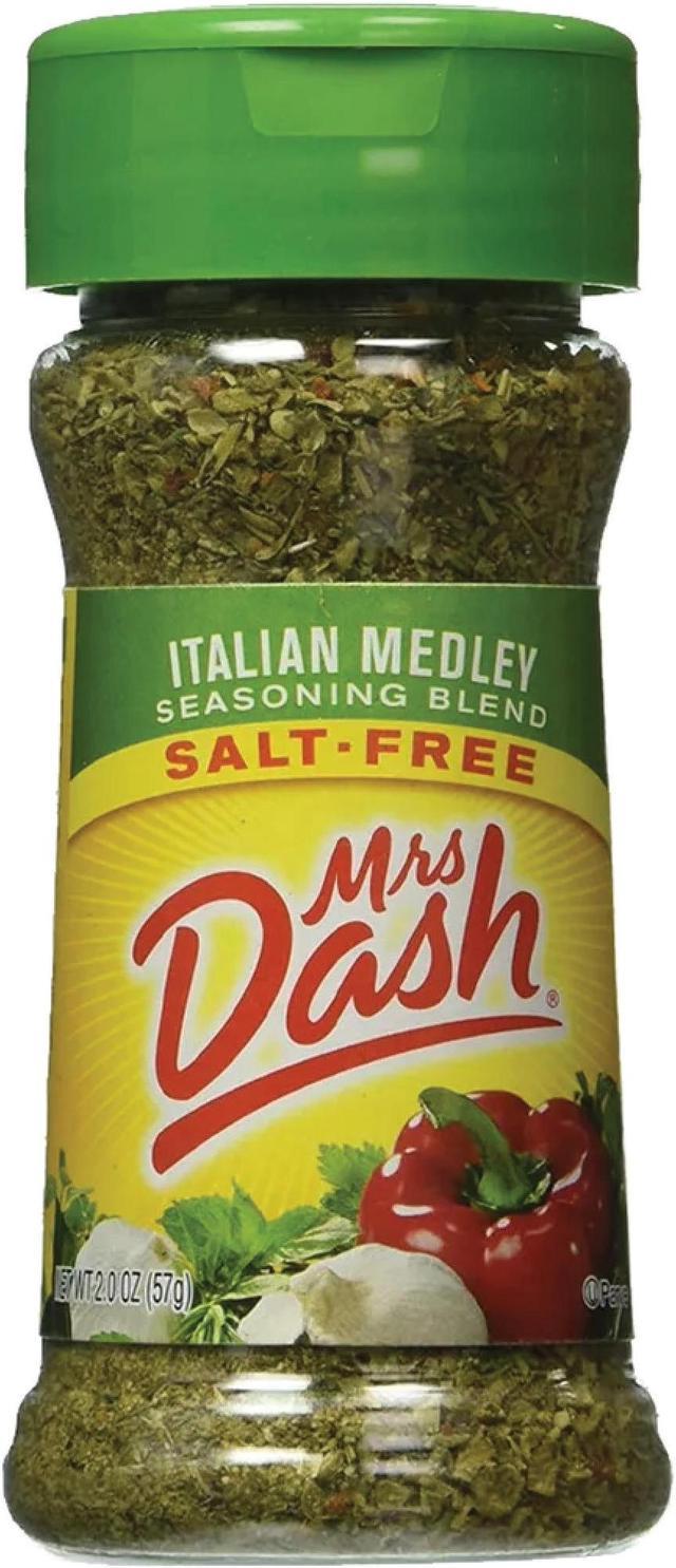 6 Shakers) Mrs Dash Flavor Full Salt Free Italian Medley Seasoning Blend  2oz 
