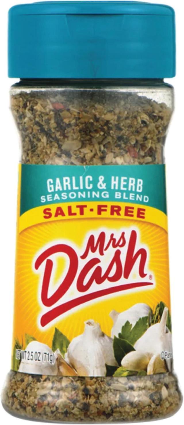 3 Shakers) Mrs Dash Flavor Full Salt Free Garlic & Herb Seasoning Blend  2.5oz 