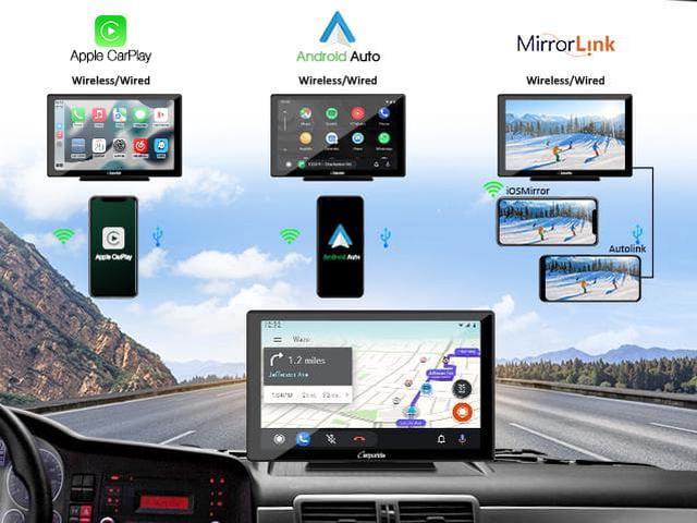 Carpuride 2023 Wireless Apple Carplay Android Auto,7Inch Full HD Touch  Screen Portable Car Radio Receiver,Car Stereo with Mirror Link, Google,  Bluetooth, Black. UPS Fast Shipping : 2-5 day 