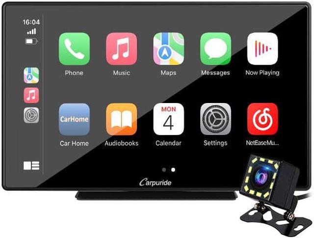 CARPURIDE Single Din 9 Inch Car Stereo 1 Din Wireless Apple Carplay Android  Auto